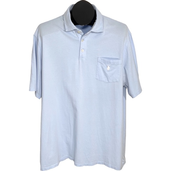 Polo Ralph Lauren Light Blue Classic Fit 3 Button Pocket Short Sleeved Shirt XL - Picture 2 of 7